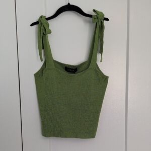 Cider Olive Green Knit Camisole